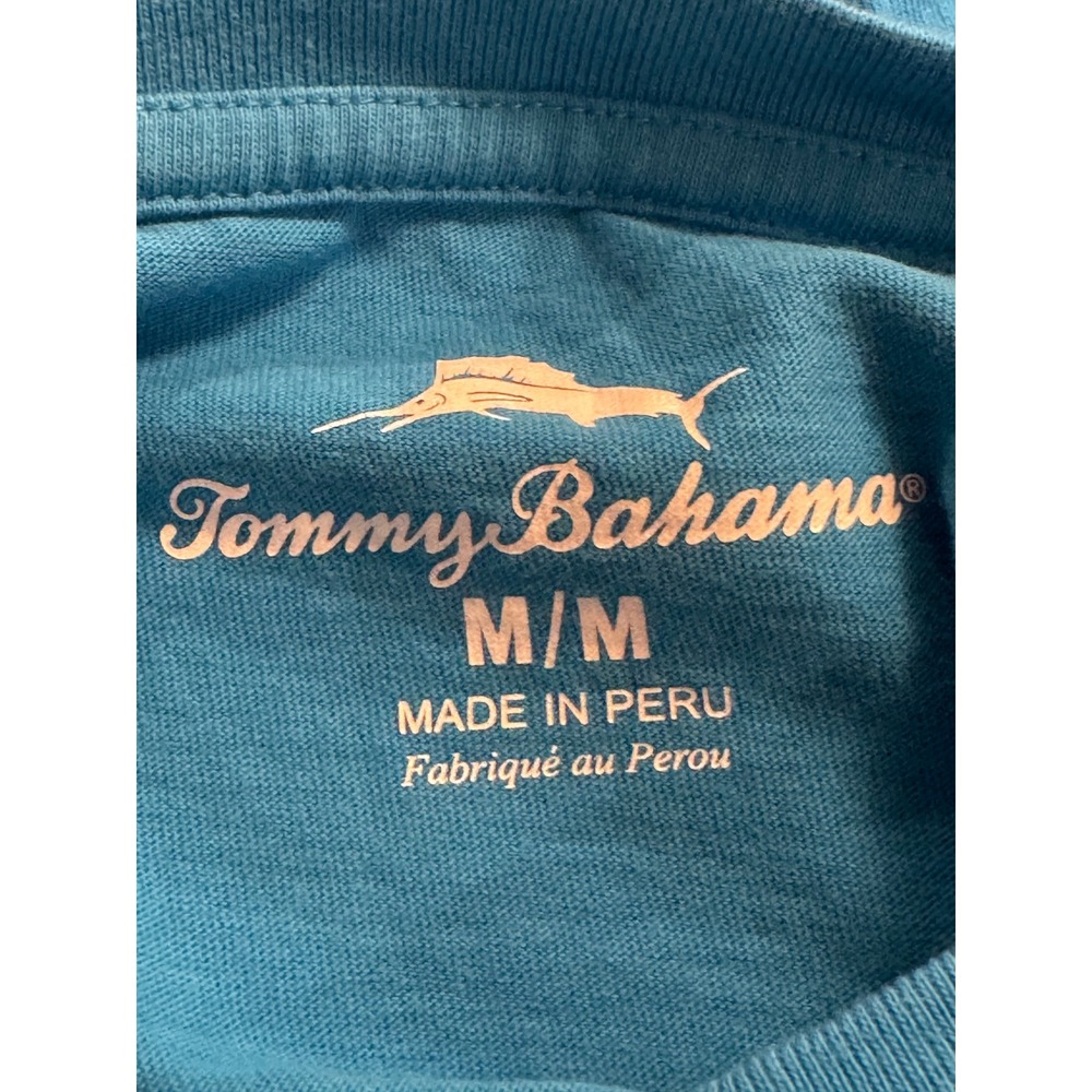 Tommy Bahama Men's Medium Steak A La Cart Graphic T-Shirt Blue Golf BBQ Marlin - Picture 6 of 8
